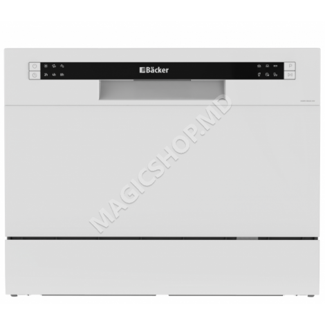 Masina de spalat vase compacta Backer WQP6-3602G WH 